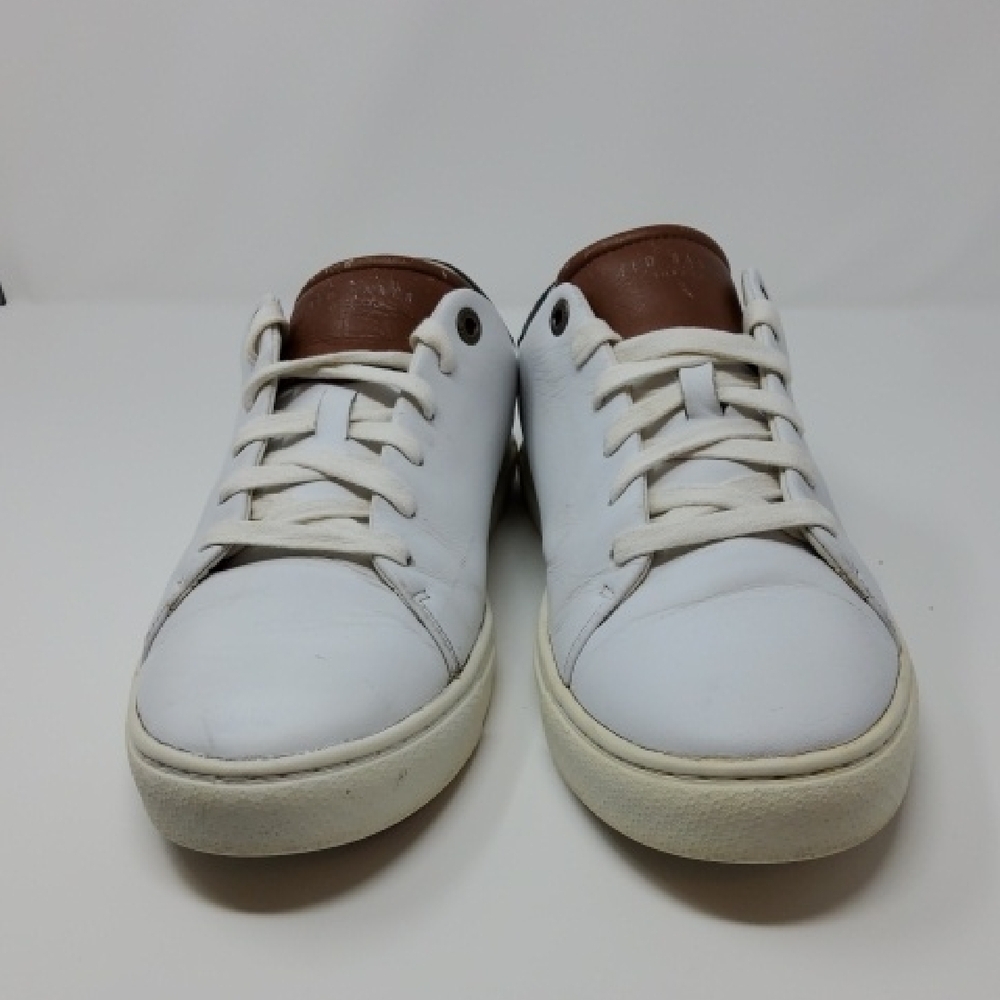 Ted Baker London White and Brown Sneakers